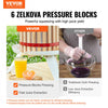 VEVOR Fruit Wine Press, 2.98 Gal/11.3L, Solid Wood Basket with 6 Blocks, Manual Juice Maker, Cider Apple Grape Tincture Vegetables Honey Olive Oil Making Press with Pole Handle Bar for Kitchen, Home