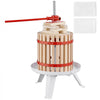 VEVOR Fruit Wine Press, 2.98 Gal/11.3L, Solid Wood Basket with 6 Blocks, Manual Juice Maker, Cider Apple Grape Tincture Vegetables Honey Olive Oil Making Press with Pole Handle Bar for Kitchen, Home