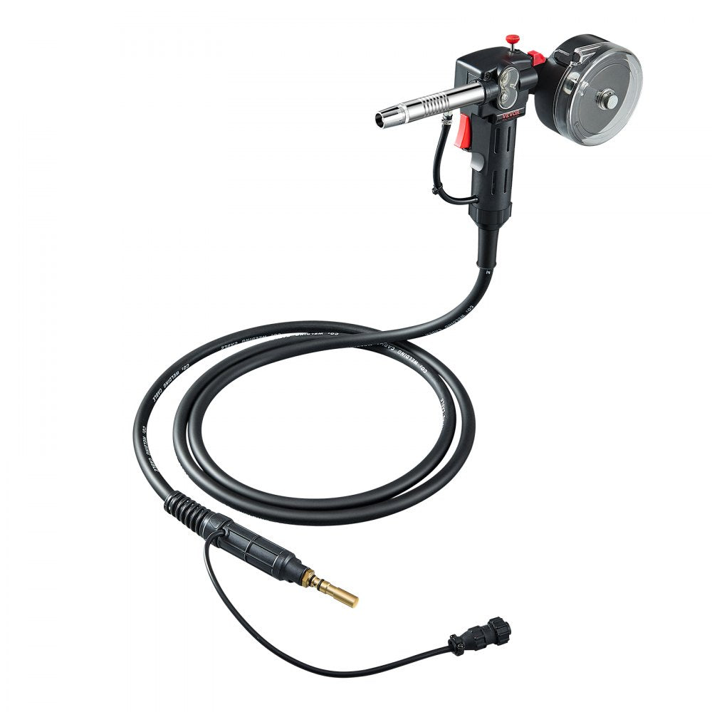 VEVOR 100Amp Spool Gun with 10FT Cable, Compatible with Hobart Handler 210 MVP Mig Welders, Suitable for 0.023", 0.030" and 0.035" Flux Core/Solid/Aluminum Welding Wires