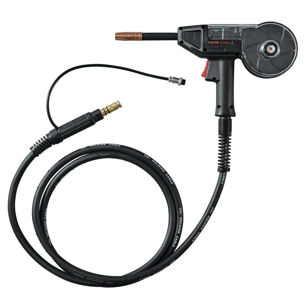 VEVOR 200Amp Spool Gun with 10FT Cable, Compatible with W Weldpro MlG200GDsv200 and MIG155GD Welders, Suitable for 0.030" and 0.035" Flux Core/Solid/Aluminum Welding Wires