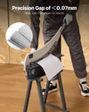 VEVOR HS-500 precision gap under 0.07 mm - burr-free cutting graphic
