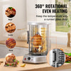 VEVOR Shawarma Grill Machine, Vertical Chicken Shawarma Cooker Machine Countertop, Electric Stainless Steel Broiler Gyro Rotisserie Oven Doner Kebab Machine, for Home Restaurant Kitchen Parties