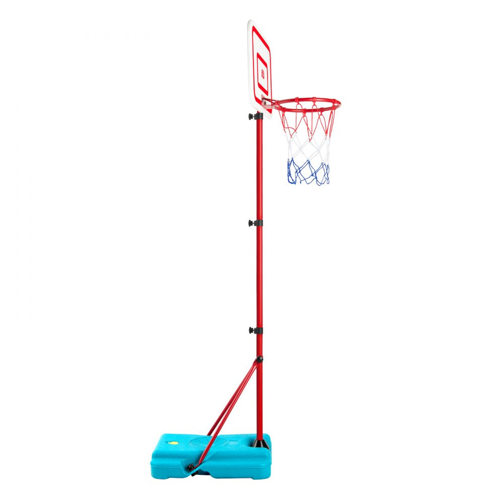 VEVOR Kids Basketball Hoop, Height Adjustable, Portable Basketball Court with Fillable Base, Indoor and Outdoor Backyard Sport Game, Toddler Basketball Toys for Kids 3-8 Years Old, Boys and Girls
