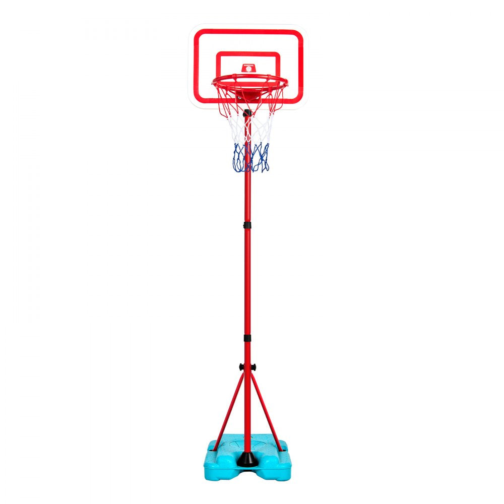VEVOR Kids Basketball Hoop, Height Adjustable, Portable Basketball Court with Fillable Base, Indoor and Outdoor Backyard Sport Game, Toddler Basketball Toys for Kids 3-8 Years Old, Boys and Girls