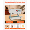 VEVOR Continuous Bag Band Sealing Machine, 0.24-0.47 in/6-12 mm Seal Width, Vertical Band Sealer Machine with Digital Temperature Control, Carbon Steel Bag Sealer for 0.02-0.8 mm Plastic Bags Films