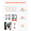 VEVOR Continuous Bag Band Sealing Machine, 0.24-0.47 in/6-12 mm Seal Width, Vertical Band Sealer Machine with Digital Temperature Control, Carbon Steel Bag Sealer for 0.02-0.8 mm Plastic Bags Films