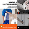 VEVOR Stretch Film, 15 inches x 1000 feet, 2 Pack, 60 Gauge Industrial Strength Clear Durable Stretch Wrap Roll, Heavy Duty Shrink Film Stretch Wrap with Handles for Pallet Wrapping Shipping Moving