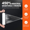 VEVOR Stretch Film, 15 inches x 1200 feet, 2 Pack, 80 Gauge Industrial Strength Clear Durable Stretch Wrap Roll, Heavy Duty Shrink Film Stretch Wrap with Handles for Pallet Wrapping Shipping Moving