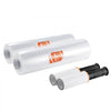 VEVOR Stretch Film, 15 inches x 1200 feet, 2 Pack, 80 Gauge Industrial Strength Clear Durable Stretch Wrap Roll, Heavy Duty Shrink Film Stretch Wrap with Handles for Pallet Wrapping Shipping Moving