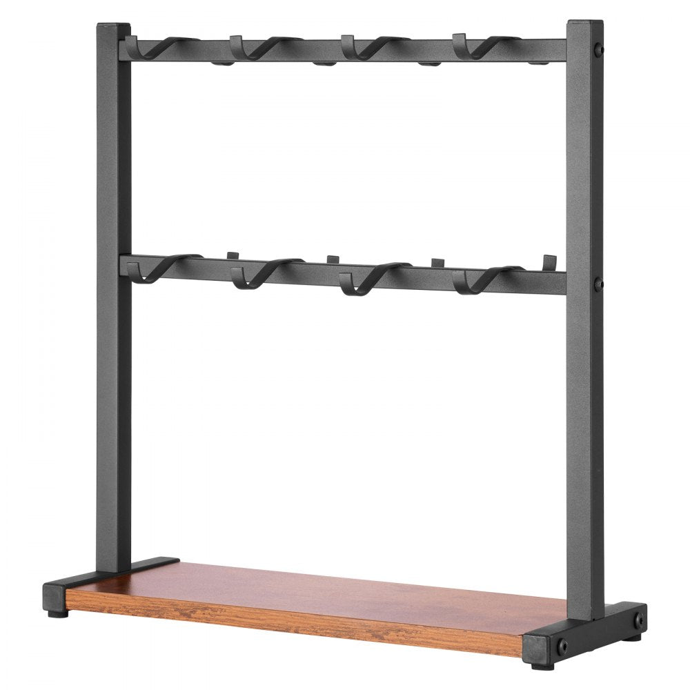 VEVOR Coffee Mug Holder for Countertop, 16 Hooks Coffee Cup Holder with Storage Base, 2 Tier Mugs Tree Rack Carbon Steel & Wood Mug Display Stand, for Coffee Bar Home Storage and Display (Matte Black)