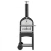 VEVOR Outdoor Pizza Oven, 12" Pellet Fire Ovens, 2-Layer Pizza Oven Wood Fired, Wood Burning Outdoor Pizza-Oven with 2 Removable Wheels, 1000℉ Max Temperature Fired Pizza-Maker Ovens for Barbecue