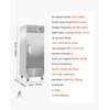 VEVOR Commercial Reach-In Freezer 29" W, 22 Cu.Ft Stainless Steel Upright Freezer with Single Door, Auto-Defrost, 4 Adjustable Shelves, -11 to 14℉ Temp Control, LED Light, ETL Certified