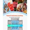 VEVOR Commercial Freezer, 32.2 in Width Reach In Upright-Freezer Three Door, 66.9 Cu.ft Auto-Defrost Stainless Steel Freezer with 12 Adjustable Shelves, -11 to 14℉ Temp Control, LED Light, 4 Wheels