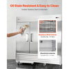 VEVOR Commercial Freezer, 32.2 in Width Reach In Upright-Freezer Three Door, 66.9 Cu.ft Auto-Defrost Stainless Steel Freezer with 12 Adjustable Shelves, -11 to 14℉ Temp Control, LED Light, 4 Wheels