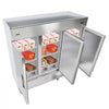 VEVOR Commercial Freezer, 32.2 in Width Reach In Upright-Freezer Three Door, 66.9 Cu.ft Auto-Defrost Stainless Steel Freezer with 12 Adjustable Shelves, -11 to 14℉ Temp Control, LED Light, 4 Wheels