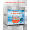 VEVOR Commercial Freezer, 71.65 in Width Reach In Upright-Freezer Three Door, 50.2 Cu.ft Auto-Defrost Stainless Steel Freezer with 12 Adjustable Shelves, -11 to 14℉ Temp Control, LED Light, 4 Wheels
