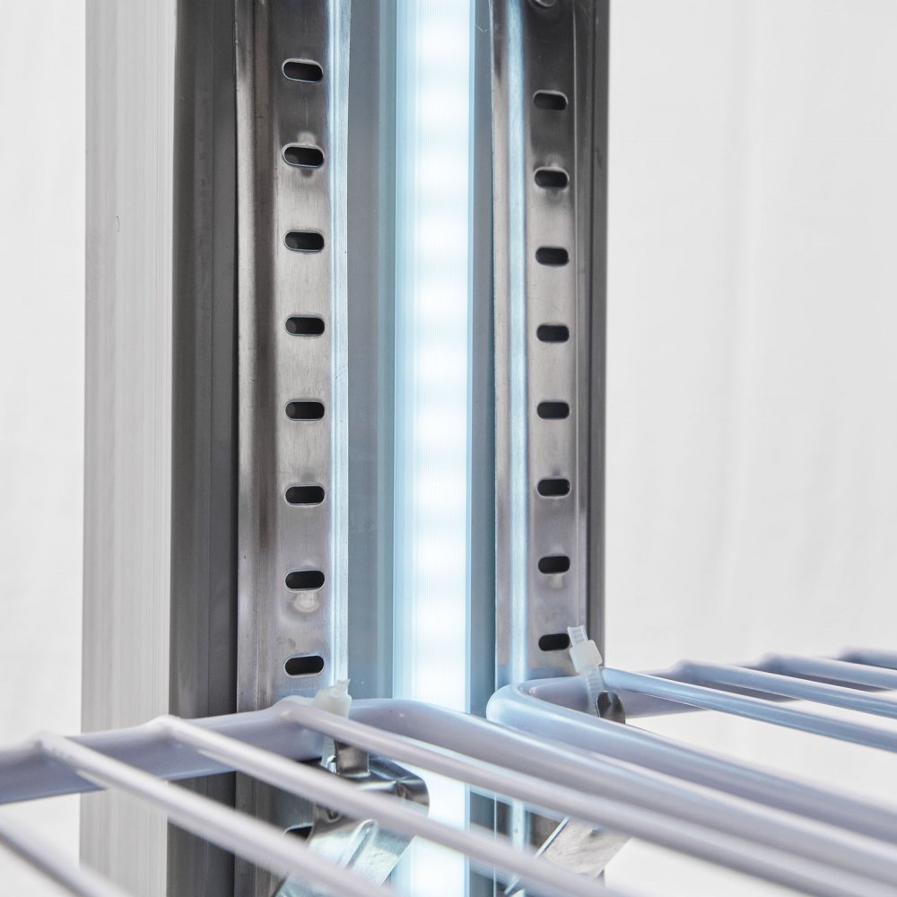 VEVOR Commercial Freezer, 71.65 in Width Reach In Upright-Freezer Three Door, 50.2 Cu.ft Auto-Defrost Stainless Steel Freezer with 12 Adjustable Shelves, -11 to 14℉ Temp Control, LED Light, 4 Wheels