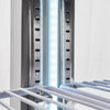 VEVOR Commercial Refrigerator, 32.2 in Width Reach In Upright Refrigeration Double Glass Door, 43.2 Cu.ft Auto-Defrost Stainless Steel Refrigerator with 8 Adjustable Shelves, 32 to 50℉ Temp Range