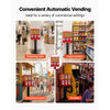 VEVOR Candy Vending Machine, Triple Compartment Candy Vending Machine with Stand, Gumball & Candies Vendings Machines with Built-In Cash Box, Detachable, Vintage Candies Dispenser for Shops, Arcades