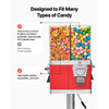VEVOR Candy Vending Machine, Four Compartment Candy Vending Machine with Stand, Gumball & Candies Vendings Machines with Adjustable Height, Vintage Candies Dispenser for Shop, Arcade, Family Gathering