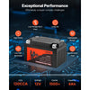 VEVOR Motorcycle Battery, 12 Volt 4Ah, LiFePO4 Lithium Pre-Charged Powersports Battery, Maintenance Free & High Performance, Compatible with ATV, Motorcycle, Jet Skis, Scooter, UTV, and More