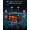 VEVOR Motorcycle Battery, 12 Volt 6Ah, LiFePO4 Lithium Pre-Charged Powersports Battery, Maintenance Free & High Performance, Compatible with ATV, Motorcycle, Jet Skis, Scooter, UTV, and More