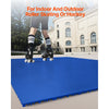 VEVOR Dryland Tiles for Hockey Floor Mat, 12 x 12 in 8 Pcs Interlocking Versatile Training Surface, Dance Floor Tiles, Hockey Training Equipment Board for Shooting (Blue, 8 sq. ft/Box)