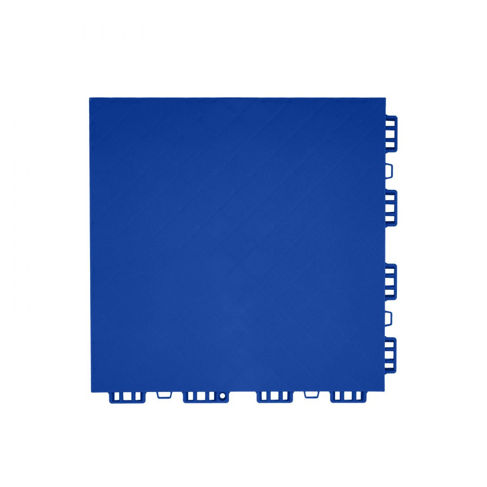 VEVOR Dryland Tiles for Hockey Floor Mat, 12 x 12 in 8 Pcs Interlocking Versatile Training Surface, Dance Floor Tiles, Hockey Training Equipment Board for Shooting (Blue, 8 sq. ft/Box)