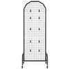VEVOR 2 Packs Grid Wall Panels, 1.9 x 5.4 ft Wire Grid Panels Display Rack, Movable Art Display Shelf with Wheels and 20 Hooks, Black Carbon Steel Gridwall for Craft Show, Decor, Storage, Notice Board