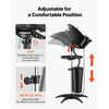 VEVOR Portable Shampoo Bowl 270° Rotating Salon Sink Wash Basin with Bucket, for Home & Salon Use, Height and Angle Adjustable, Hair Washing Station with Drain Hose, Showerhead & Storage Tray, Black