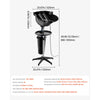 VEVOR Portable Shampoo Bowl, Deep Shampoo Sink for Washing Hair with Adjustable Height and Angle, Includes Drain Hose, Shower Head and Bucket, Portable Salon Sink for Barbershop Spa Center Use, Black