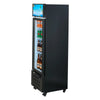 VEVOR Commercial Merchandiser Refrigerator, 6.1 Cu.Ft / 173 L Glass Door Display Refrigerator, Upright Beverage Cooler with Customizable Lightbox, 3 Adjustable Shelves & Soft LED Light for Homes Shops
