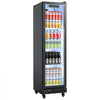 VEVOR Commercial Merchandiser Refrigerator, 6.9 Cu.Ft / 195L Glass Door Display Refrigerator, Upright Beverage Cooler Fridge with 4 Adjustable Shelves, Soft LED Light & Casters for Homes Shops Bars