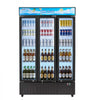 VEVOR Commercial Merchandiser Refrigerator, 26.8 Cu.Ft / 760L Upright Beverage Cooler, 3 Glass Door Display Refrigerator with Customizable Lightbox, 12 Adjustable Shelves, Soft LED Lighting & Casters
