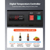 VEVOR Commercial Merchandiser Refrigerator, 54.3 Cu.Ft / 1538L Upright Beverage Cooler, 3 Glass Door Display Refrigerator with Customizable Lightbox, 12 Adjustable Shelves, Soft LED Lighting & Casters