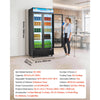VEVOR Commercial Merchandiser Refrigerator, 20.8 Cu.Ft / 590L Upright Beverage Cooler, 2 Glass Door Display Refrigerator with Customizable Lightbox, 8 Adjustable Shelves, Soft LED Lighting & Casters