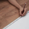 VEVOR Interlocking Vinyl Floor Tiles 48 x 7.3 inch, 10 Tiles 5.5mm Thick Snap Together, Deep Brown Wood Grain DIY Flooring for Kitchen, Dining Room, Bedrooms & Bathrooms, Easy for Home Decor
