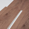 VEVOR Interlocking Vinyl Floor Tiles 48 x 7.3 inch, 10 Tiles 5.5mm Thick Snap Together, Deep Brown Wood Grain DIY Flooring for Kitchen, Dining Room, Bedrooms & Bathrooms, Easy for Home Decor
