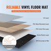 VEVOR Interlocking Vinyl Floor Tiles 48 x 7.3 inch, 10 Tiles 5.5mm Thick Snap Together, Natural Wood Grain DIY Flooring for Kitchen, Dining Room, Bedrooms & Bathrooms, Easy for Home Decor