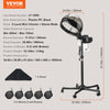 VEVOR Professional Hair Steamer for Deep Conditioning, 11.81-inch Hooded Ionic Hair Steamer with 2 Modes, Height-Adjustable Standing Hair Steamer with Timer, 5 Wheels (2 Lockable) for Salon Home Spa