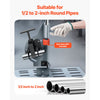 VEVOR Pipe Notcher, Tubing Notcher for 1/2 to 2-inch Pipes, Pipe & Tube Notcher with 0 to 60° Adjustable Angle for Metal, PVC, Wood Pipes, Ideal for Repair Shops, Home Projects, Metalworking
