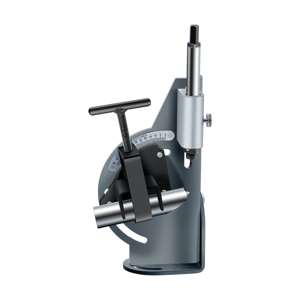 VEVOR Pipe Notcher, 1/2 to 2-inch Tubing Notcher with 0 to 60° Adjustable Angle, Pipe and Tube Notching Tool for Repair Shops, Home Projects, Metalworking