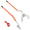 VEVOR Tire Mount Demount Tool, 22.5"-24.5" Manual Steel Tire Changer Mount Demount Removal Tool, with Extra Bead Holder, Tubeless Truck Bead Breaker, 3 PCS Tire Changing Tools, Orange