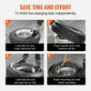 VEVOR Tire Mount Demount Tool, 22.5-24.5 inch Manual Steel Tire Changer Mount Demount Removal Tool, with Extra bead holder, Tubeless Truck Bead Breaker, 3 PCS Tire Changing Tools, Orange