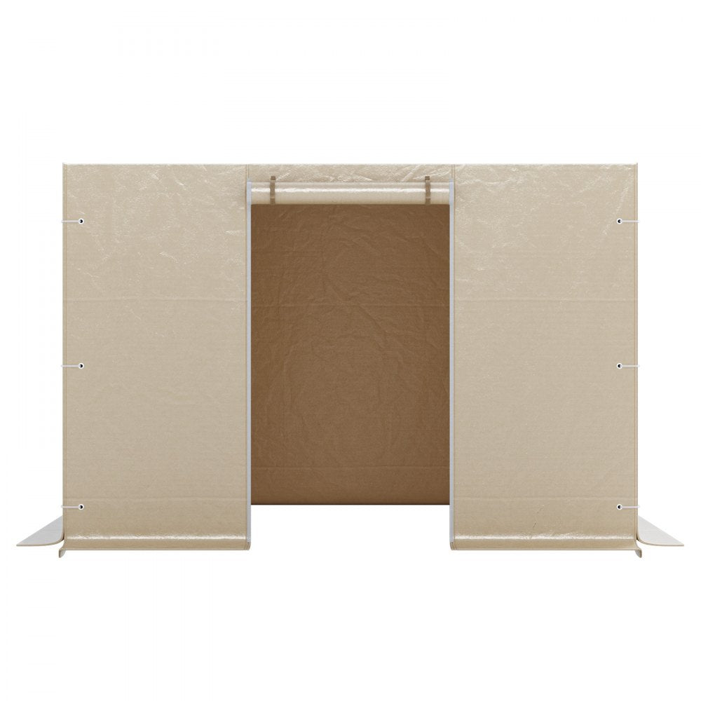 VEVOR Gazebo Sidewall Fits 10 x 10 ft Gazebos, 4-Panel Winter Cover Side Walls for Hardtop Gazebo, High-Density PE Material, All Weather Outdoor Cover with Mesh Windows, Gazebos not Included