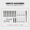 VEVOR Handrails for Outdoor Steps, Fit 1-3 Steps Wrought Iron Handrail, Outdoor Stair Railing, Adjustable Front Porch Hand Rail, Black Transitional Hand railings for Concrete Steps or Wooden Stairs