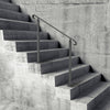 VEVOR Handrails for Outdoor Steps, Fit 1-3 Steps Wrought Iron Handrail, Outdoor Stair Railing, Adjustable Front Porch Hand Rail, Black Transitional Hand railings for Concrete Steps or Wooden Stairs