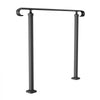 VEVOR Handrails for Outdoor Steps, Fit 1-3 Steps Wrought Iron Handrail, Outdoor Stair Railing, Adjustable Front Porch Hand Rail, Black Transitional Hand railings for Concrete Steps or Wooden Stairs
