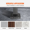 VEVOR Handrails for Outdoor Steps, Fit 3-5 Steps Outdoor Stair Railing, Wrought Iron Handrail, Flexible Front Porch Hand Rail, Black Transitional Hand railings for Concrete Steps or Wooden Stairs