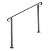 VEVOR Handrails for Outdoor Steps, Fit 3-5 Steps Outdoor Stair Railing, Wrought Iron Handrail, Flexible Front Porch Hand Rail, Black Transitional Hand railings for Concrete Steps or Wooden Stairs